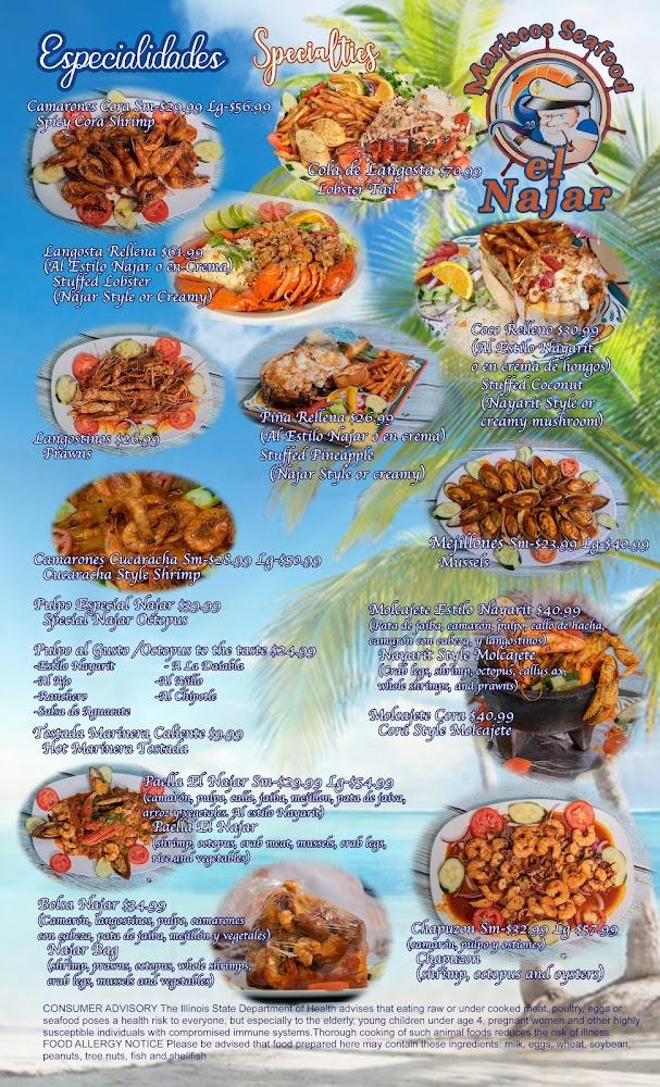 Mariscos El Najar Camarones Cucaracha